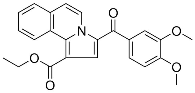 ETHYL 3-(3,4-DIMETHOXYBENZOYL)PYRROLO(2,1-A)ISOQUINOLINE-1-CARBOXYLATE