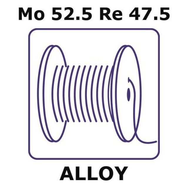 Molybdenum-rhenium alloy, Mo52.5Re47.5
