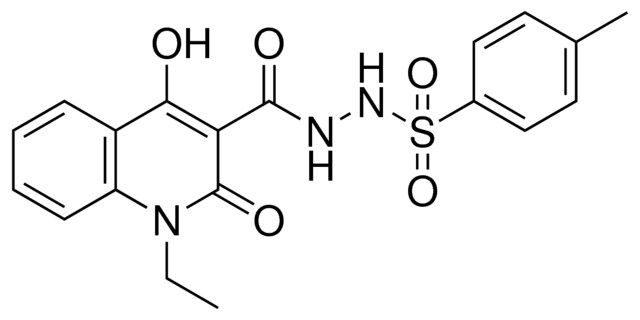 N'-[(1-ETHYL-4-HYDROXY-2-OXO-1,2-DIHYDRO-3-QUINOLINYL)CARBONYL]-4-METHYLBENZENESULFONOHYDRAZIDE