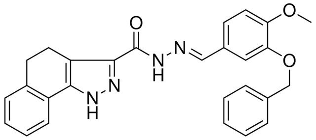 N'-{(E)-[3-(BENZYLOXY)-4-METHOXYPHENYL]METHYLIDENE}-4,5-DIHYDRO-1H-BENZO[G]INDAZOLE-3-CARBOHYDRAZIDE