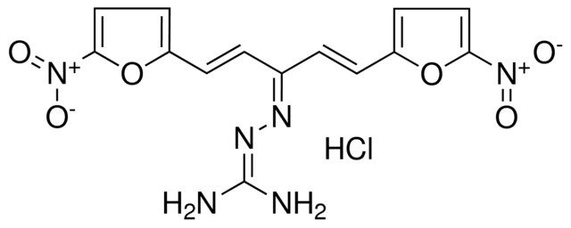 N''-{(2E)-3-(5-NITRO-2-FURYL)-1-[(E)-2-(5-NITRO-2-FURYL)ETHENYL]-2-PROPENYLIDENE}CARBONOHYDRAZONIC DIAMIDE HYDROCHLORIDE