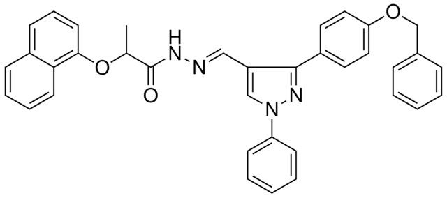 N'-((E)-{3-[4-(BENZYLOXY)PHENYL]-1-PHENYL-1H-PYRAZOL-4-YL}METHYLIDENE)-2-(1-NAPHTHYLOXY)PROPANOHYDRAZIDE