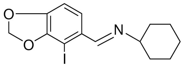 CYCLOHEXYL-(4-IODO-BENZO(1,3)DIOXOL-5-YLMETHYLENE)-AMINE