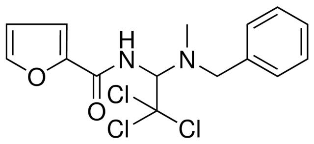 FURAN-2-CARBOXYLIC ACID (1-(BENZYL-METHYL-AMINO)-2,2,2-TRICHLORO-ETHYL)-AMIDE