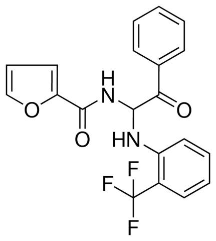 FURAN-2-CARBOXYLIC ACID (2-OXO-2-PH-1-(2-TRIFLUOROMETHYL-PHENYLAMINO)-ET)-AMIDE