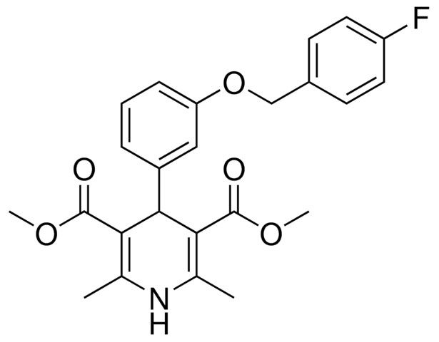 DIMETHYL 4-(3-((4-FLUOROBENZYL)OXY)PHENYL)-2,6-DIMETHYL-1,4-DIHYDRO-3,5-PYRIDINEDICARBOXYLATE