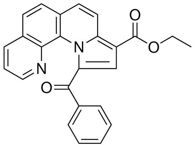 ETHYL 11-BENZOYLPYRROLO(1,2-A)(1,10)PHENANTHROLINE-9-CARBOXYLATE