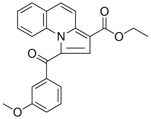 ETHYL 1-(3-METHOXYBENZOYL)PYRROLO(1,2-A)QUINOLINE-3-CARBOXYLATE