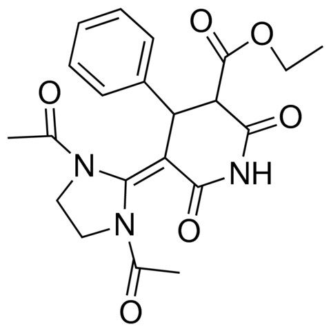 ETHYL 1(2ACETAMIDOETHYL)5(13DIAC-2IMIDAZOLIDINYLIDENE)26DIOXO4-PH3PIPERIDINE CO2