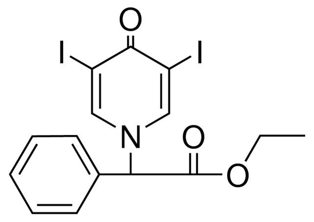 ETHYL 1,4-DIHYDRO-3,5-DIIODO-4-OXO-ALPHA-PHENYL-1-PYRIDINEACETATE