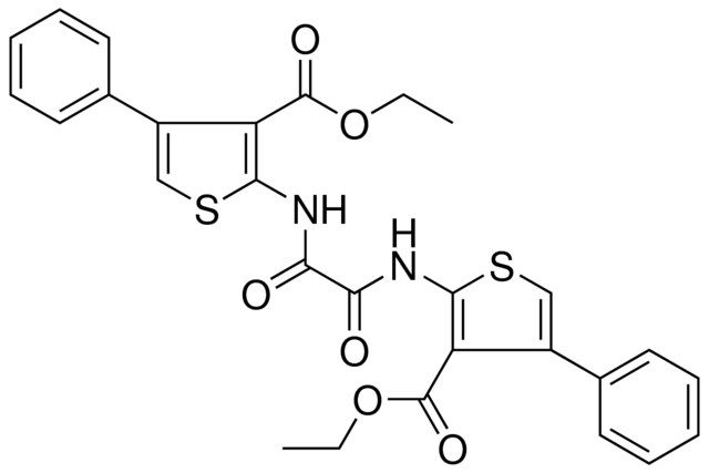 ETHYL 2-{[{[3-(ETHOXYCARBONYL)-4-PHENYL-2-THIENYL]AMINO}(OXO)ACETYL]AMINO}-4-PHENYL-3-THIOPHENECARBOXYLATE