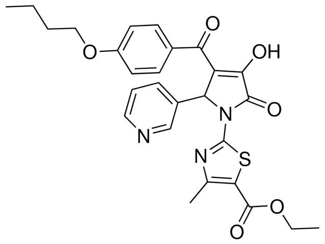 ETHYL 2-[3-(4-BUTOXYBENZOYL)-4-HYDROXY-5-OXO-2-(3-PYRIDINYL)-2,5-DIHYDRO-1H-PYRROL-1-YL]-4-METHYL-1,3-THIAZOLE-5-CARBOXYLATE