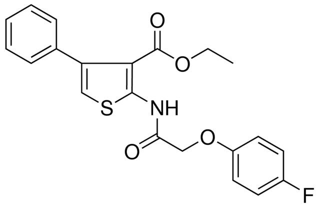 ETHYL 2-(((4-FLUOROPHENOXY)ACETYL)AMINO)-4-PHENYL-3-THIOPHENECARBOXYLATE