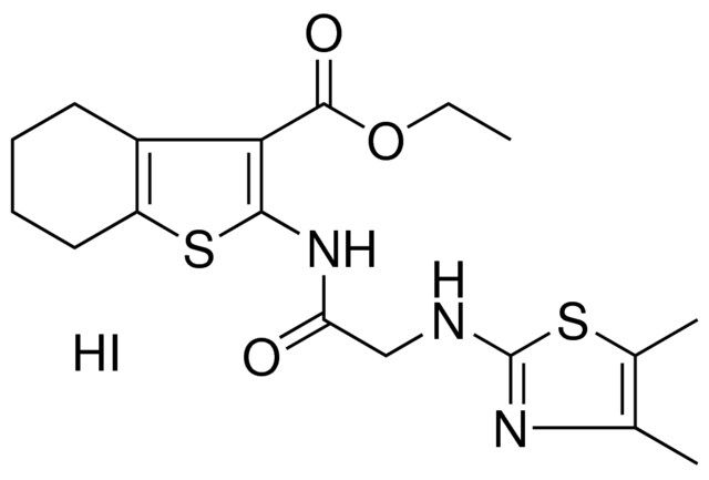 ETHYL 2-({[(4,5-DIMETHYL-1,3-THIAZOL-2-YL)AMINO]ACETYL}AMINO)-4,5,6,7-TETRAHYDRO-1-BENZOTHIOPHENE-3-CARBOXYLATE HYDROIODIDE