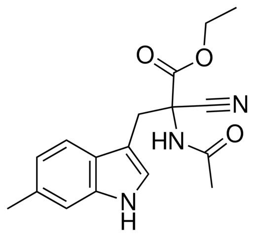 ethyl 2-(acetylamino)-2-cyano-3-(6-methyl-1H-indol-3-yl)propanoate