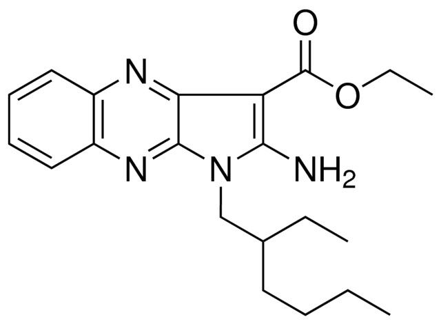 ETHYL 2-AMINO-1-(2-ETHYLHEXYL)-1H-PYRROLO(2,3-B)QUINOXALINE-3-CARBOXYLATE
