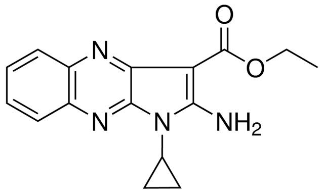 ETHYL 2-AMINO-1-CYCLOPROPYL-1H-PYRROLO(2,3-B)QUINOXALINE-3-CARBOXYLATE
