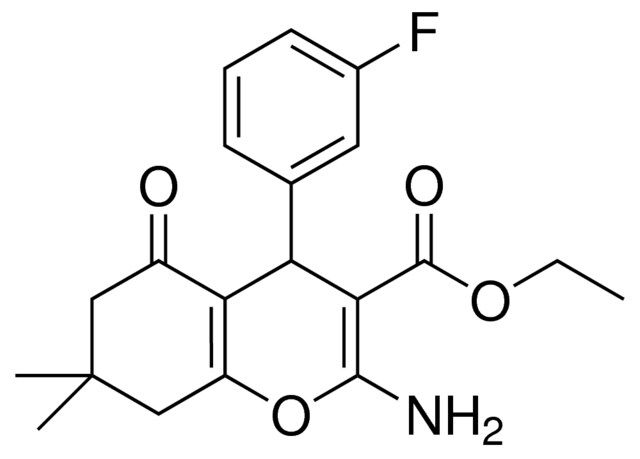 ETHYL 2-AMINO-4-(3-FLUOROPHENYL)-7,7-DIMETHYL-5-OXO-5,6,7,8-TETRAHYDRO-4H-CHROMENE-3-CARBOXYLATE