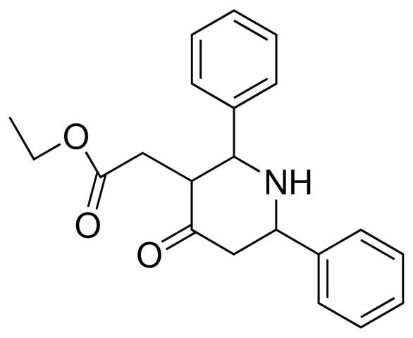 ETHYL 2,6-DIPHENYL-4-OXO-3-PIPERIDINEACETATE