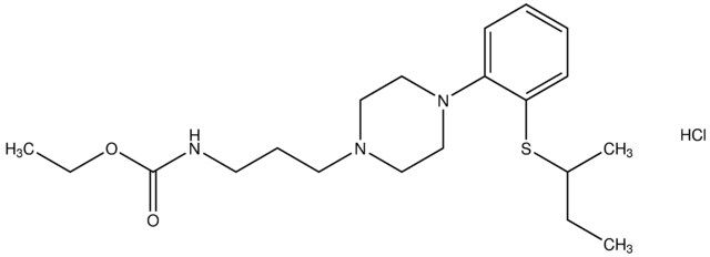 ethyl 3-{4-[2-(sec-butylsulfanyl)phenyl]-1-piperazinyl}propylcarbamate hydrochloride
