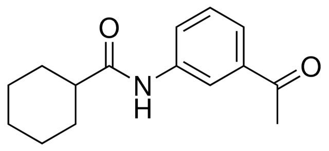 CYCLOHEXANECARBOXYLIC ACID (3-ACETYL-PHENYL)-AMIDE