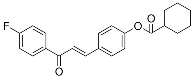 CYCLOHEXANECARBOXYLIC ACID 4-(3-(4-FLUORO-PHENYL)-3-OXO-PROPENYL)-PHENYL ESTER
