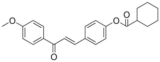 CYCLOHEXANECARBOXYLIC ACID 4-(3-(4-METHOXY-PHENYL)-3-OXO-PROPENYL)-PHENYL ESTER