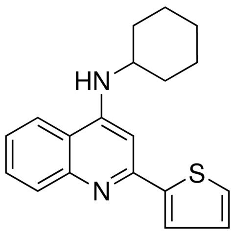 CYCLOHEXYL-(2-THIOPHEN-2-YL-QUINOLIN-4-YL)-AMINE