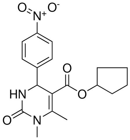 CYCLOPENTYL 1,6-DIMETHYL-4-(4-NITROPHENYL)-2-OXO-1,2,3,4-TETRAHYDRO-5-PYRIMIDINECARBOXYLATE