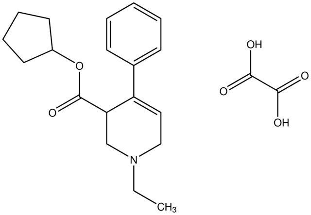cyclopentyl 1-ethyl-4-phenyl-1,2,3,6-tetrahydro-3-pyridinecarboxylate oxalate