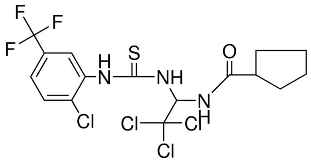 CYCLOPENTANECARBOXYLIC ACID (TRI-CL-(3-(CL-5-TRI-F-ME-PH)-THIOUREIDO)-ET)-AMIDE