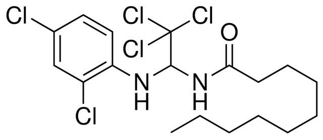 DECANOIC ACID (2,2,2-TRICHLORO-1-(2,4-DICHLORO-PHENYLAMINO)-ETHYL)-AMIDE