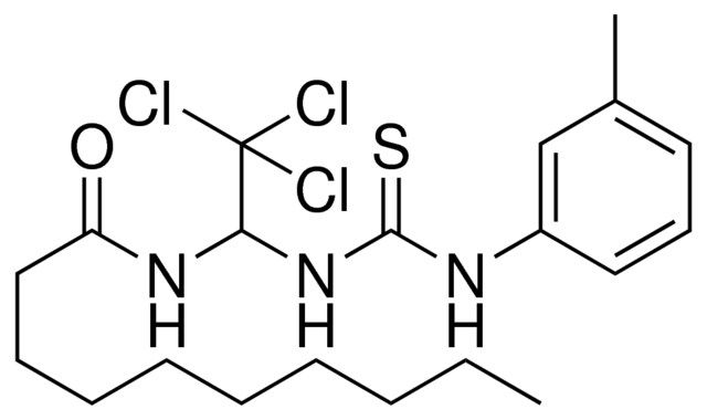 DECANOIC ACID (2,2,2-TRICHLORO-1-(3-M-TOLYL-THIOUREIDO)-ETHYL)-AMIDE