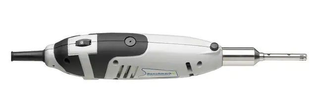D1000 Handheld Homogenizer, includes 5 mm flat bottom generator probe and 7 mm saw tooth generator probe