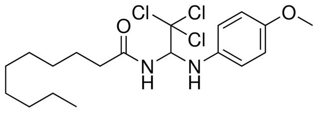 DECANOIC ACID (2,2,2-TRICHLORO-1-(4-METHOXY-PHENYLAMINO)-ETHYL)-AMIDE