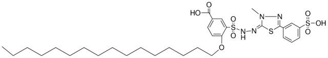 CARBOXY-HEXADECYLOXYBENZENESULFONIC METHYL-SULFOPHENYL-THIADIAZOLINYLIDENEHYDRAZ
