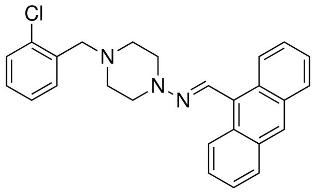 ANTHRACEN-9-YLMETHYLENE-(4-(2-CHLORO-BENZYL)-PIPERAZIN-1-YL)-AMINE