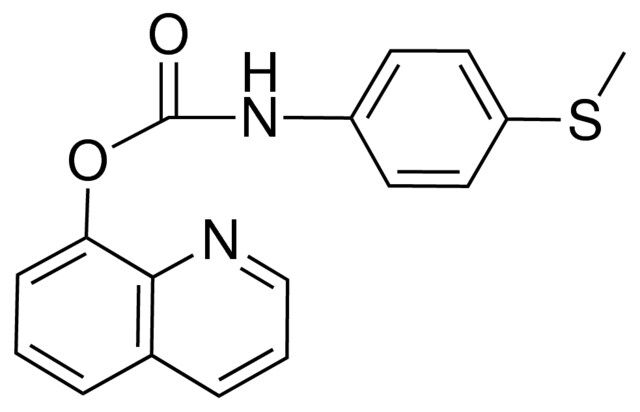 8-QUINOLINYL N-(4-(METHYLTHIO)PHENYL)CARBAMATE