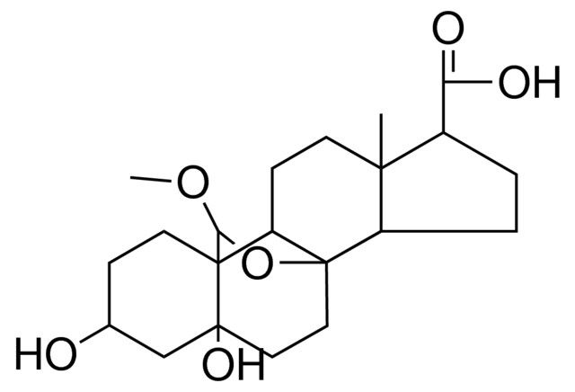 8,19-EPOXY-3-BETA,5-DIHYDROXY-19-MEO-5-BETA-ANDROSTANE-17-BETA-CARBOXYLIC ACID