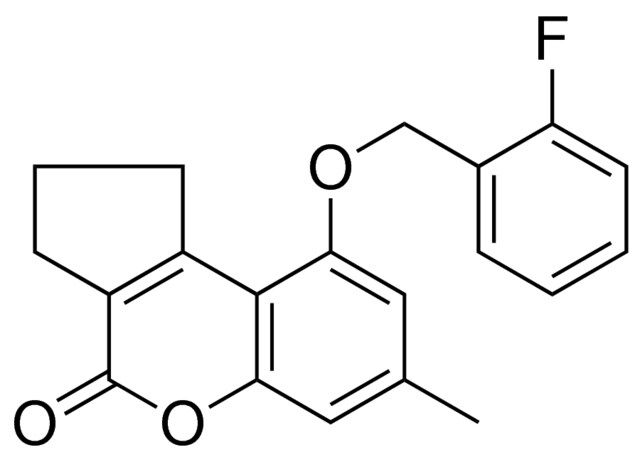 9-(2-FLUORO-BENZYLOXY)-7-METHYL-2,3-DIHYDRO-1H-CYCLOPENTA(C)CHROMEN-4-ONE