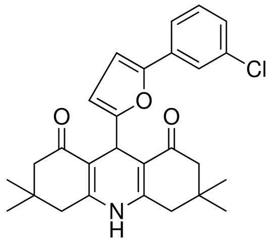 9-[5-(3-CHLOROPHENYL)-2-FURYL]-3,3,6,6-TETRAMETHYL-3,4,6,7,9,10-HEXAHYDRO-1,8(2H,5H)-ACRIDINEDIONE