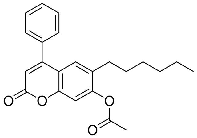 ACETIC ACID 6-HEXYL-2-OXO-4-PHENYL-2H-CHROMEN-7-YL ESTER