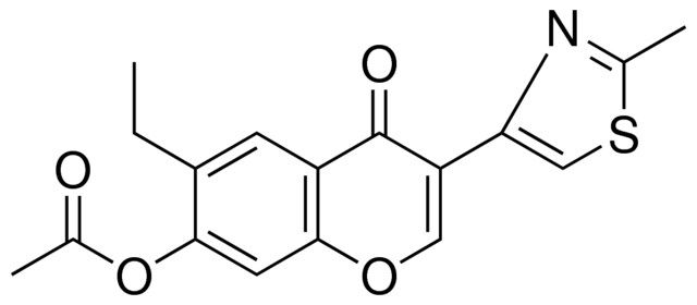 ACETIC ACID 6-ETHYL-3-(2-METHYL-THIAZOL-4-YL)-4-OXO-4H-CHROMEN-7-YL ESTER