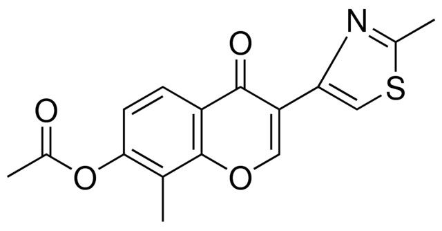 ACETIC ACID 8-METHYL-3-(2-METHYL-THIAZOL-4-YL)-4-OXO-4H-CHROMEN-7-YL ESTER