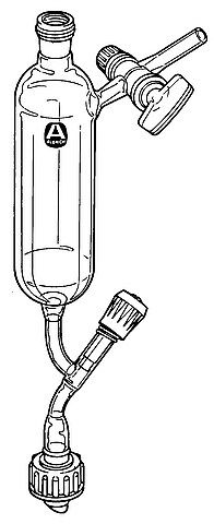 Addition funnel with Rotaflo<sup>®</sup> stopcock, and glass stopcock on side-arm