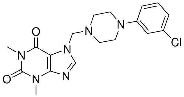 7-((4-(3-CL-PH)-1-PIPERAZINYL)ME)-1,3-DIMETHYL-3,7-DIHYDRO-1H-PURINE-2,6-DIONE
