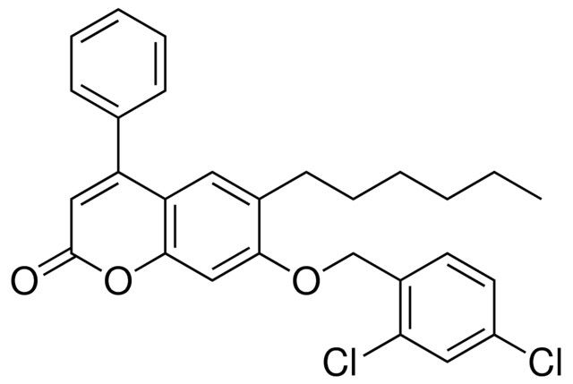 7-(2,4-DICHLORO-BENZYLOXY)-6-HEXYL-4-PHENYL-CHROMEN-2-ONE