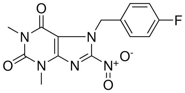 7-(4-FLUOROBENZYL)-1,3-DIMETHYL-8-NITRO-3,7-DIHYDRO-1H-PURINE-2,6-DIONE