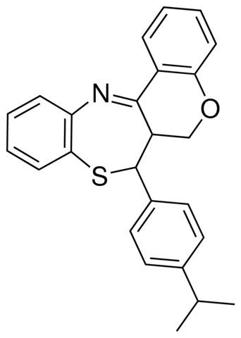7-(4-ISOPROPYLPHENYL)-6A,7-DIHYDRO-6H-CHROMENO[3,4-C][1,5]BENZOTHIAZEPINE