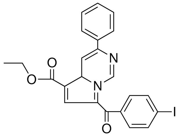 7-(4-I-BZ)-3-PHENYL-4AH-PYRROLO(1,2-C)PYRIMIDINE-5-CARBOXYLIC ACID ETHYL ESTER